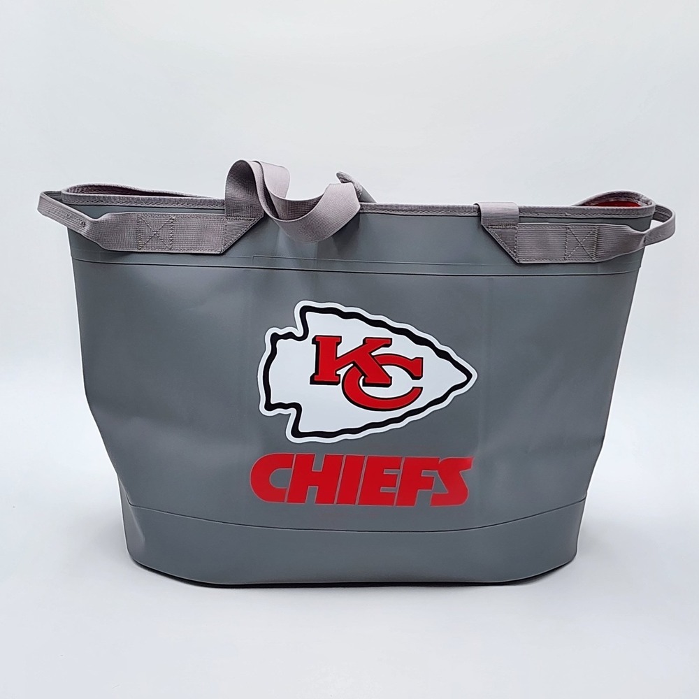 Kansas‎ City Chiefs Logo Brands All Weather Tote Gray Extra Large Tailgating